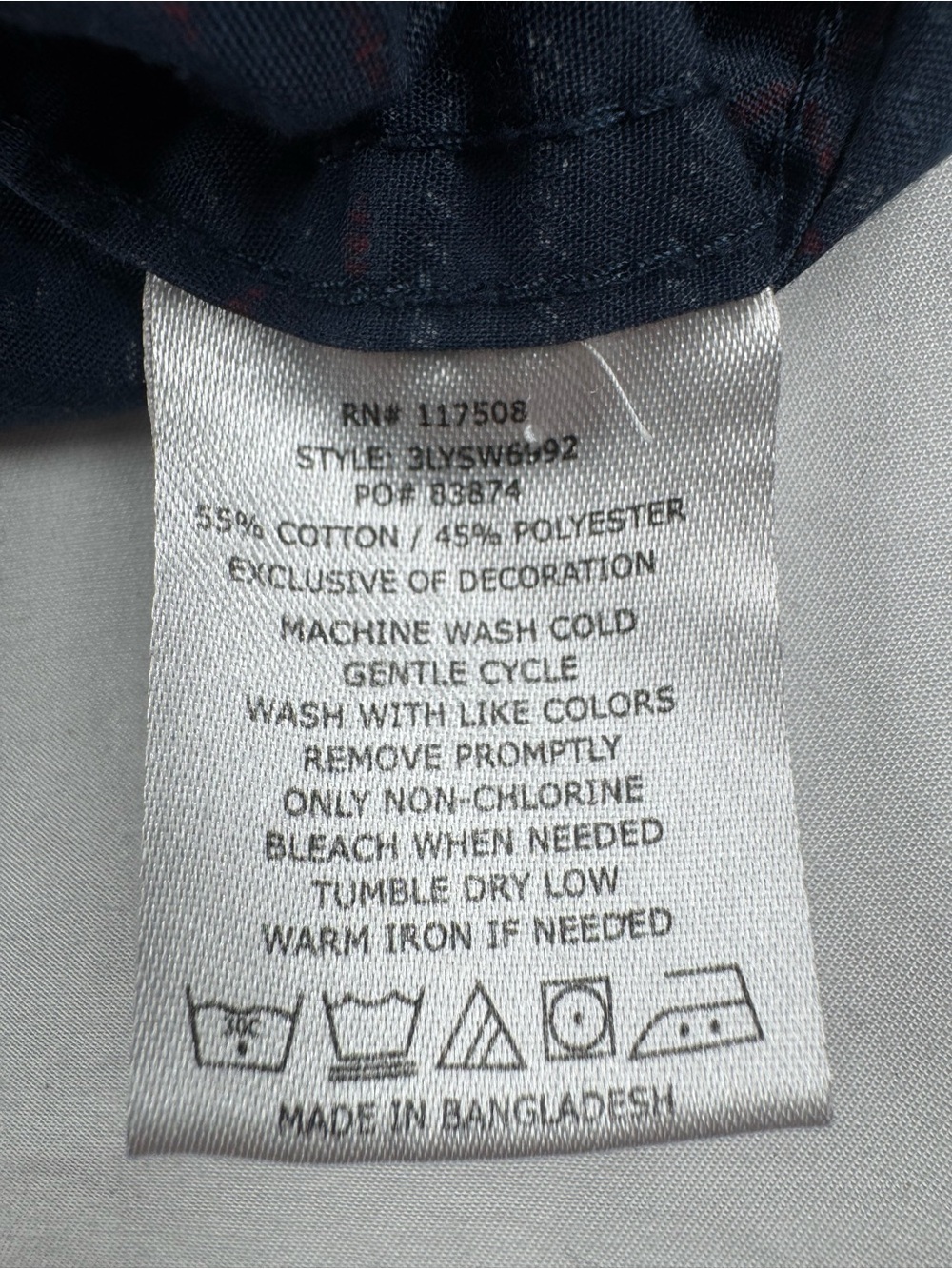 Levi's Western Navy Blue Striped Casual Button-Down Shirt - Picture 6 of 7